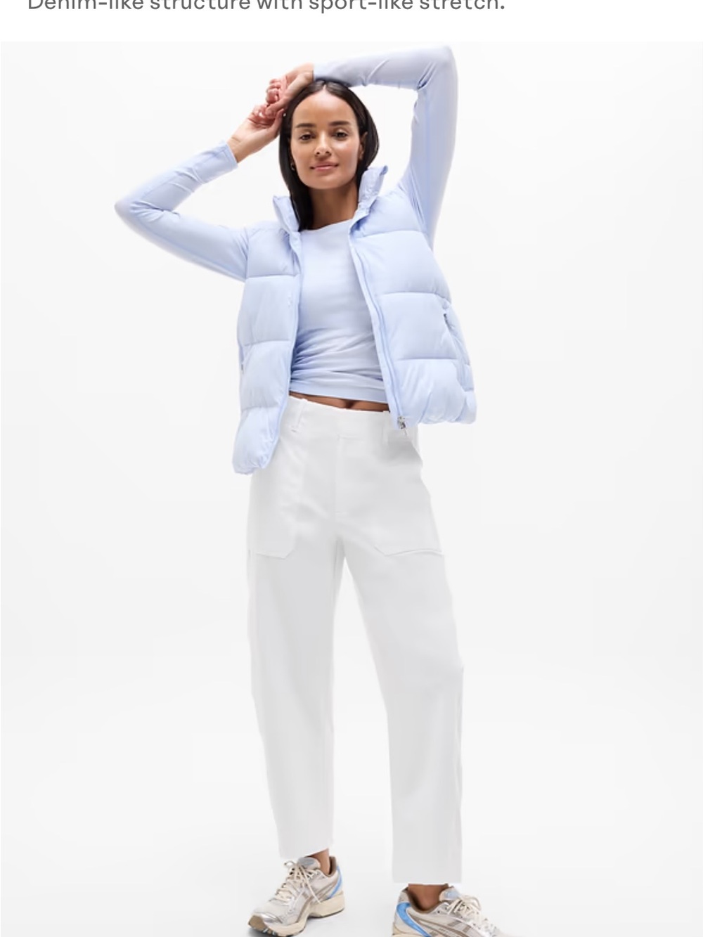 Brand New Athleta Skyline Utility Barrel Pants in White